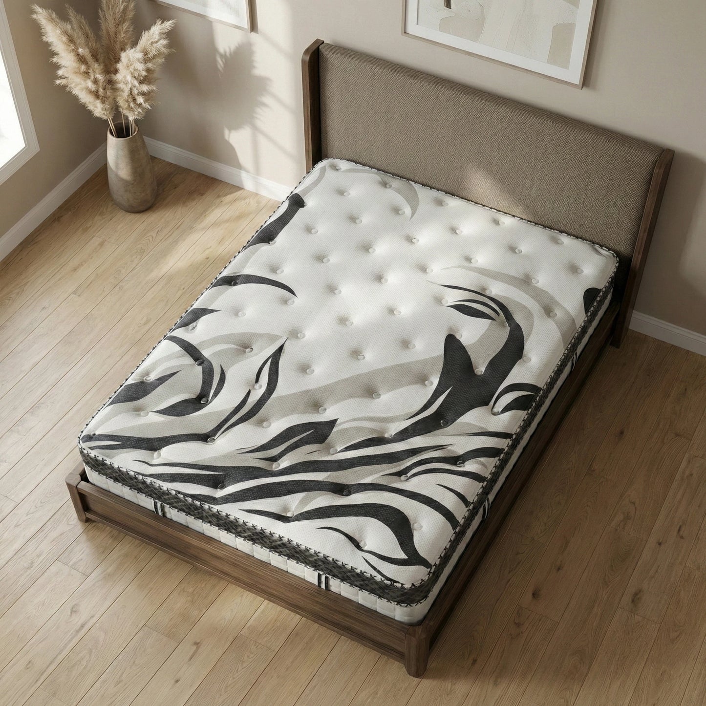 Natural Hybrid Foam Encased latex pillow Top Mattress